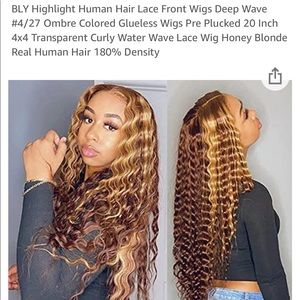 20” 100% human hair wig